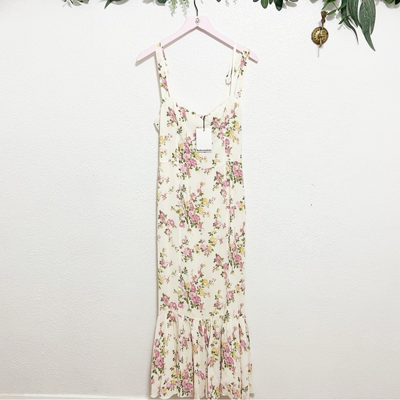 NWT Reformation Irisa Floral Trumpet Dress - Picture 6 of 13